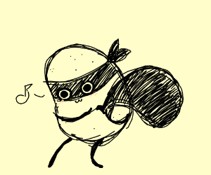 300x250 Potato Thief Drawing By Eroskatsudon - Thief Sketch