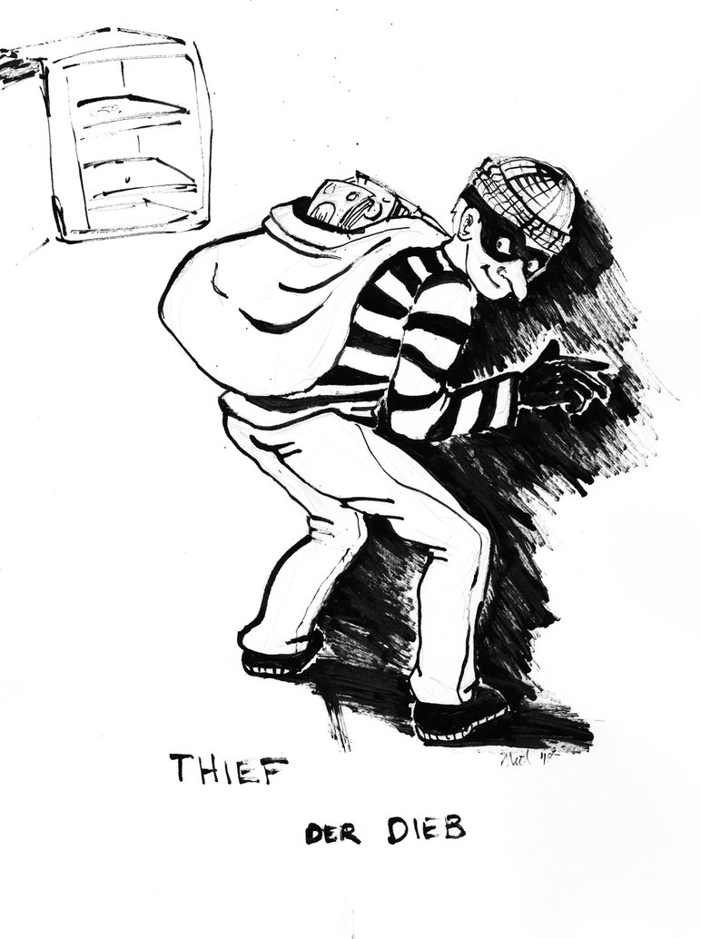 772x1034 Thief Sketch By Enkida - Thief Sketch