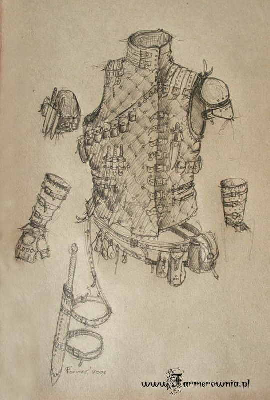540x800 Thief Vest Sketch By Farmer On - Thief Sketch