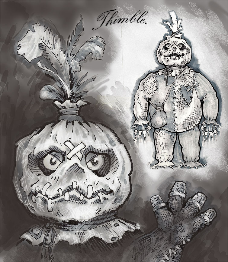 755x864 Thimble Sketch By Atomgray - Thimble Sketch