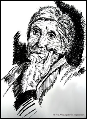 293x400 The Nomads Thinking Man Sketch With Micro Tip Pen - Thinking Man Sketch