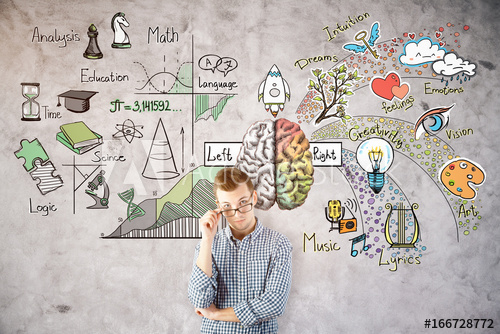 500x334 Thinking Man With Brain Sketch - Thinking Man Sketch