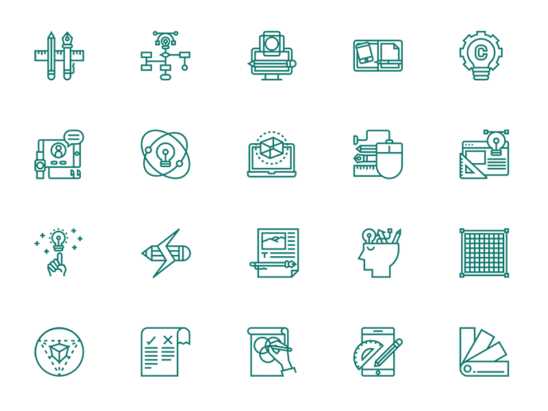 800x600 Design Thinking Icon Set Sketch Freebie - Thinking Sketch