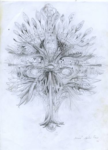 375x521 Spring, Third Eye Drawing By Illia Yarovoy Saatchi Art - Third Eye Sketch