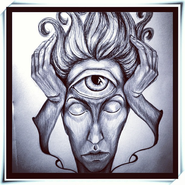 Third Eye Sketch at PaintingValley.com | Explore collection of Third ...