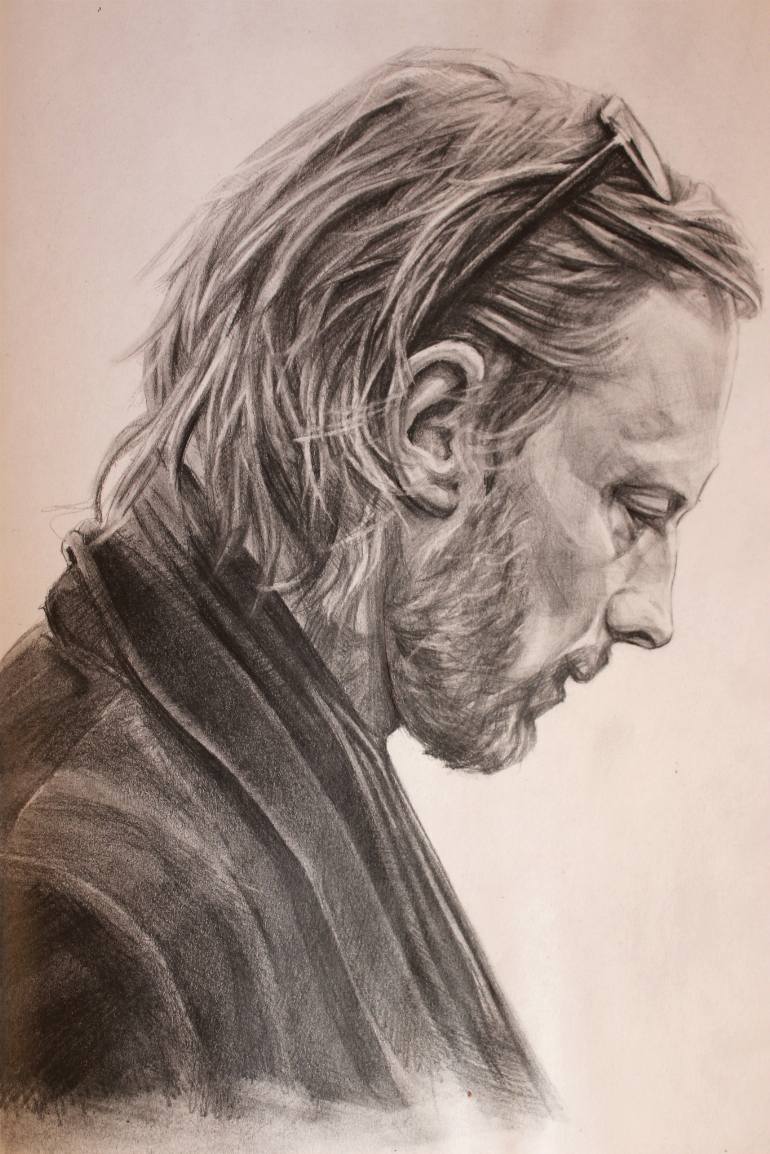 770x1154 Thom Yorke Drawing By Kateryna Kaplun Saatchi Art - Thom Yorke Sketch