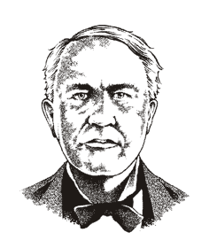 236x280 The Light Bulb - Thomas Edison Sketch