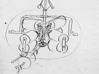 400x300 Thomas Edison Original Invention Drawings - Thomas Edison Sketch