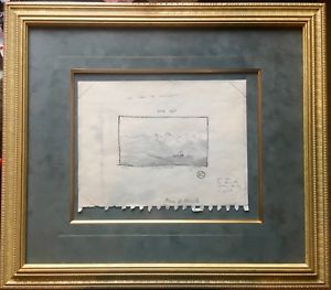 300x263 Thomas Kinkade Original Concept Sketch Morning At Placerville - Thomas Kinkade Sketches