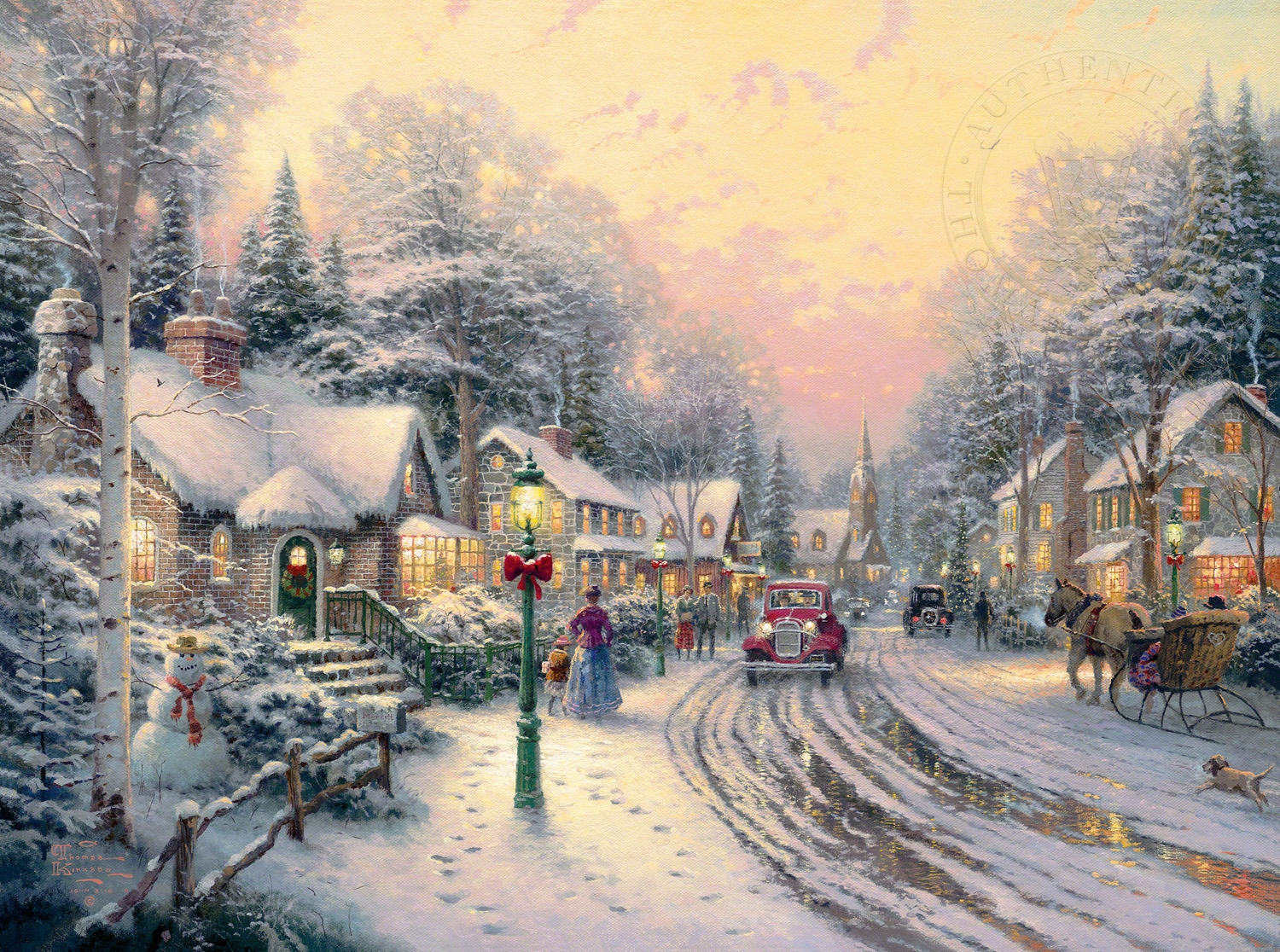 1500x1116 Thomas Kinkade - Thomas Kinkade Sketches