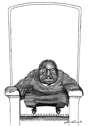 300x428 Justice For Clarence Thomas By Ronald Dworkin The New York - Thomas Sketch