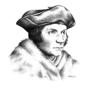 355x360 The Center For Thomas More Studies - Thomas Sketch