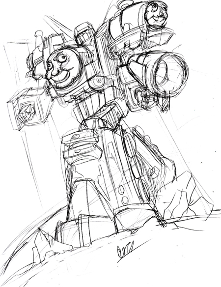 450x584 Transformable Thomas Sketch By Rockmanzallz - Thomas Sketch