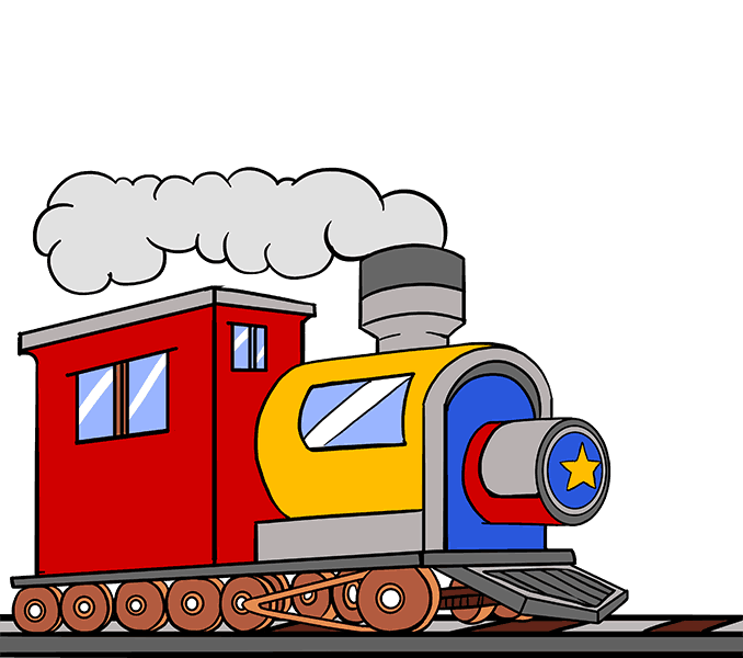 678x600 How To Draw A Train In A Few Easy Steps Easy Drawing Guides - Thomas The Tank Engine Sketch