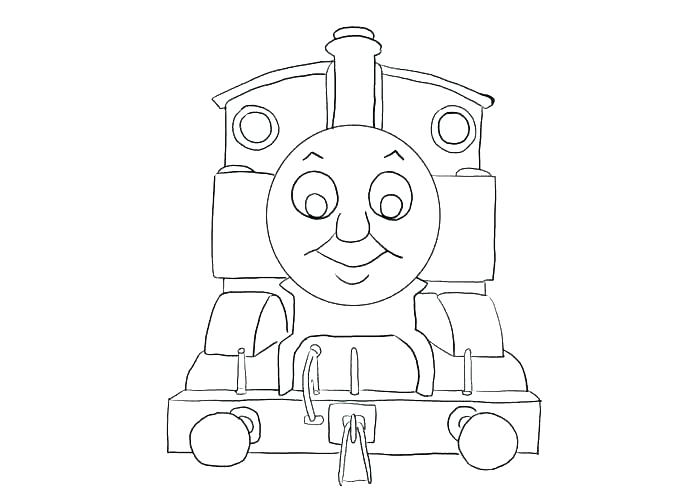 700x500 Thomas Coloring - Thomas The Tank Engine Sketch