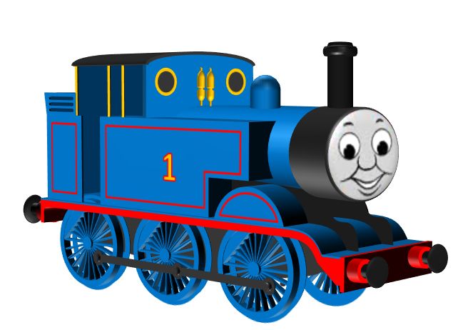 642x462 Advanced 3d Drawing In Powerpoint 10 Steps - Thomas The Tank Engine Sketch