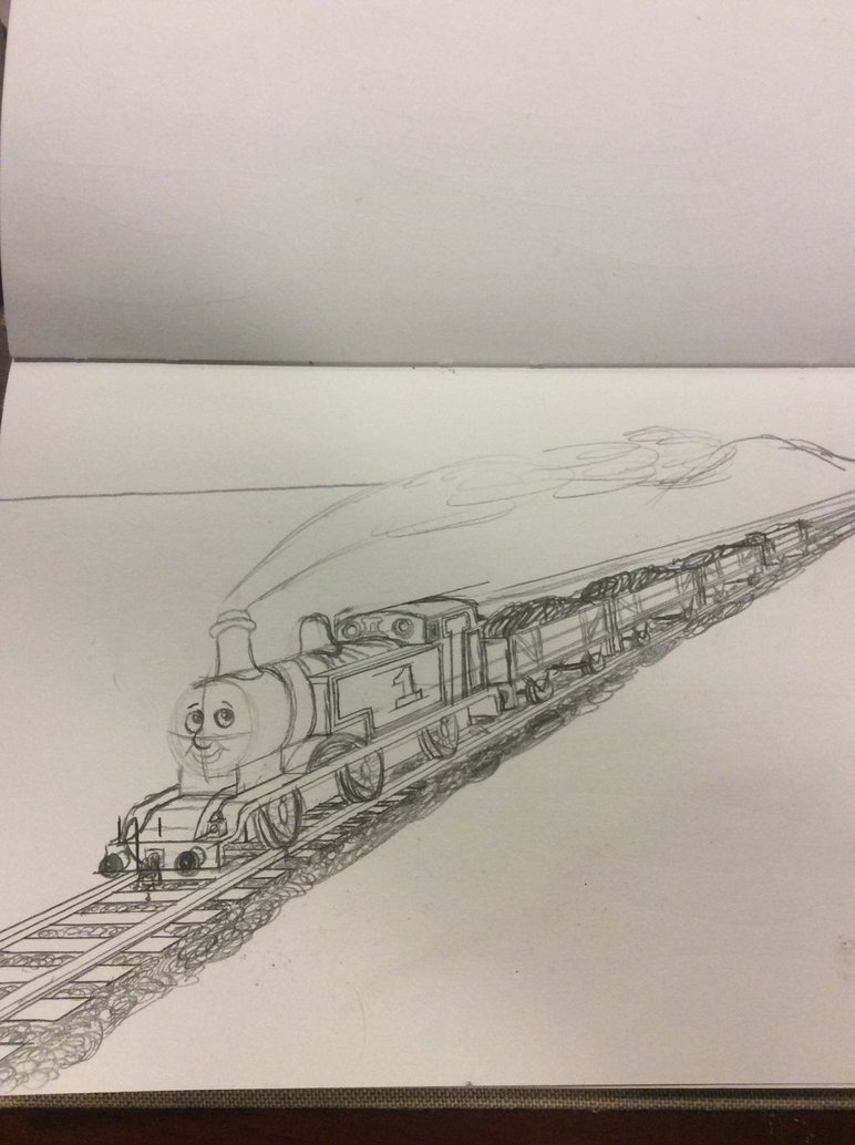 772x1034 Thomas The Tank Engine Sketch By Doctorwhooves253 - Thomas The Tank Engine Sketch