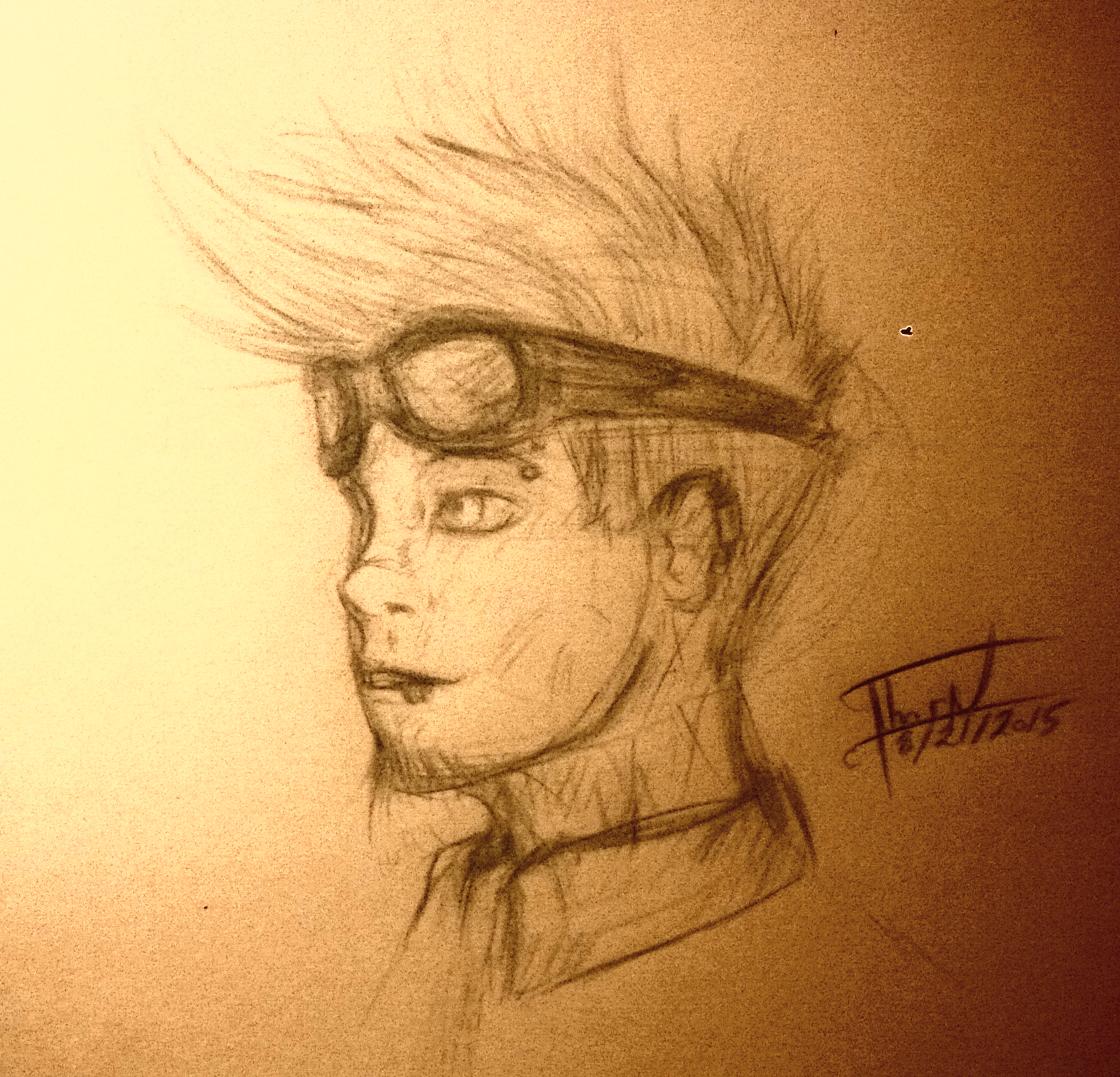 1120x1077 Selfie - Thorn Sketch