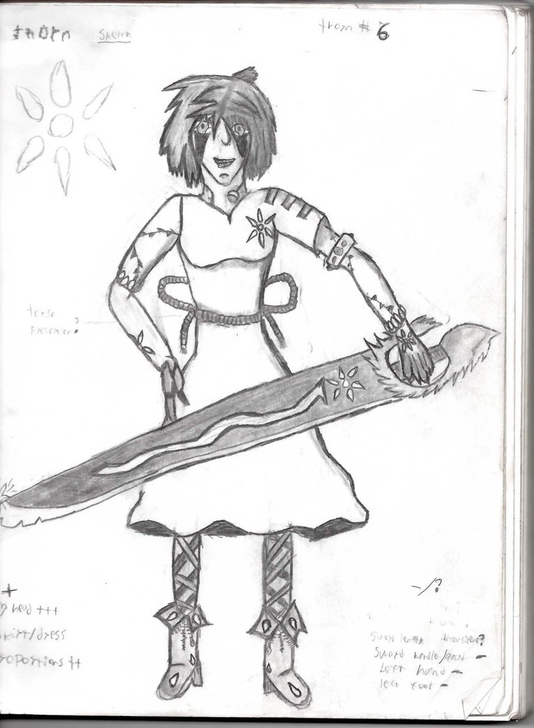 766x1044 Thorn Sketch By Lord Orchid - Thorn Sketch