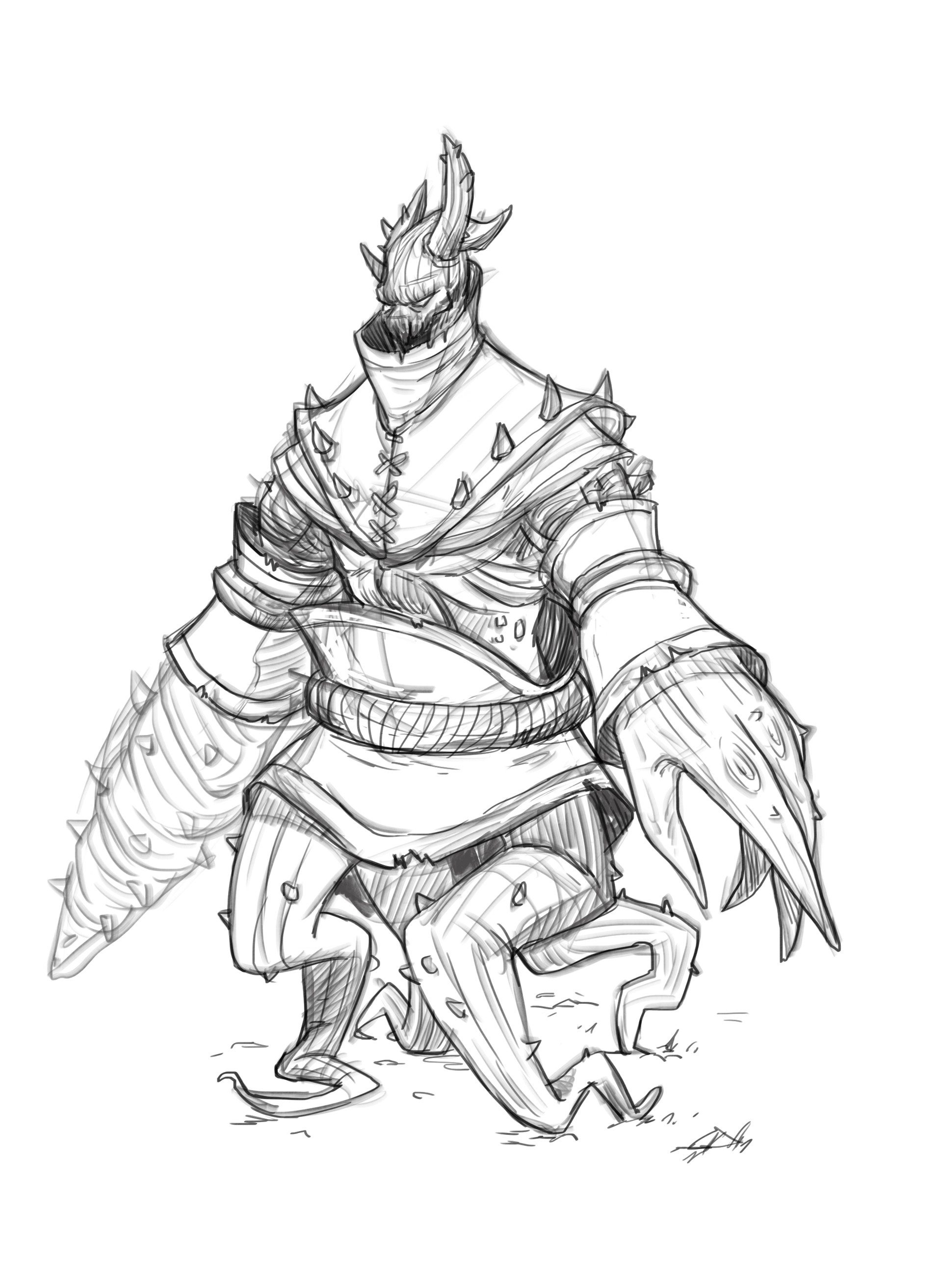 1920x2625 Artstation - Thorn Sketch