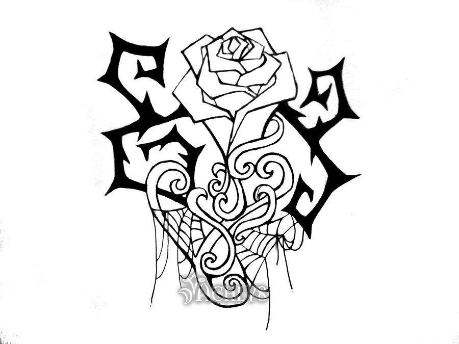 900x675 Roses With Thorns Drawings Thorns And Spiderwebs By Achlys - Thorn Sketch
