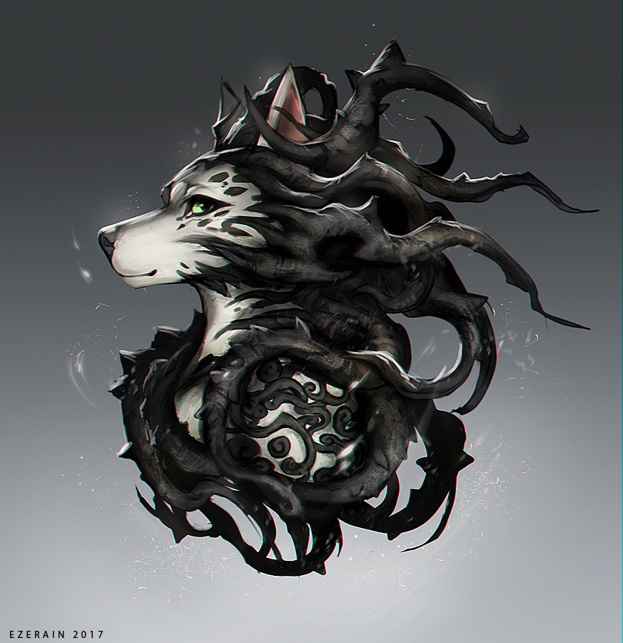 873x900 Black Thorn Sketch By Ezerain - Thorn Sketch