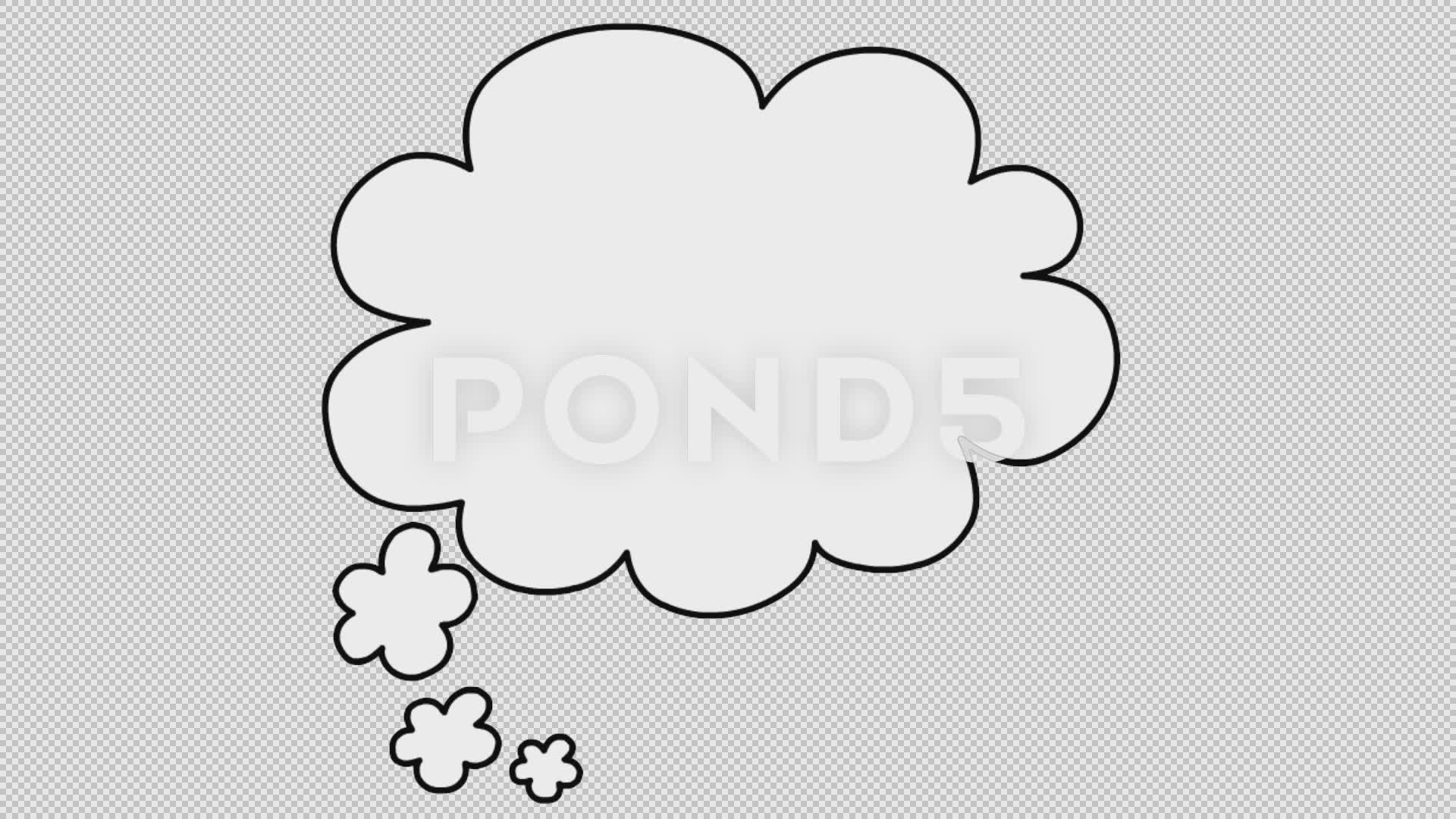 1920x1080 Speech Bubble Sketch Illustration Hand Drawn Animation Transparent - Thought Bubble Sketch