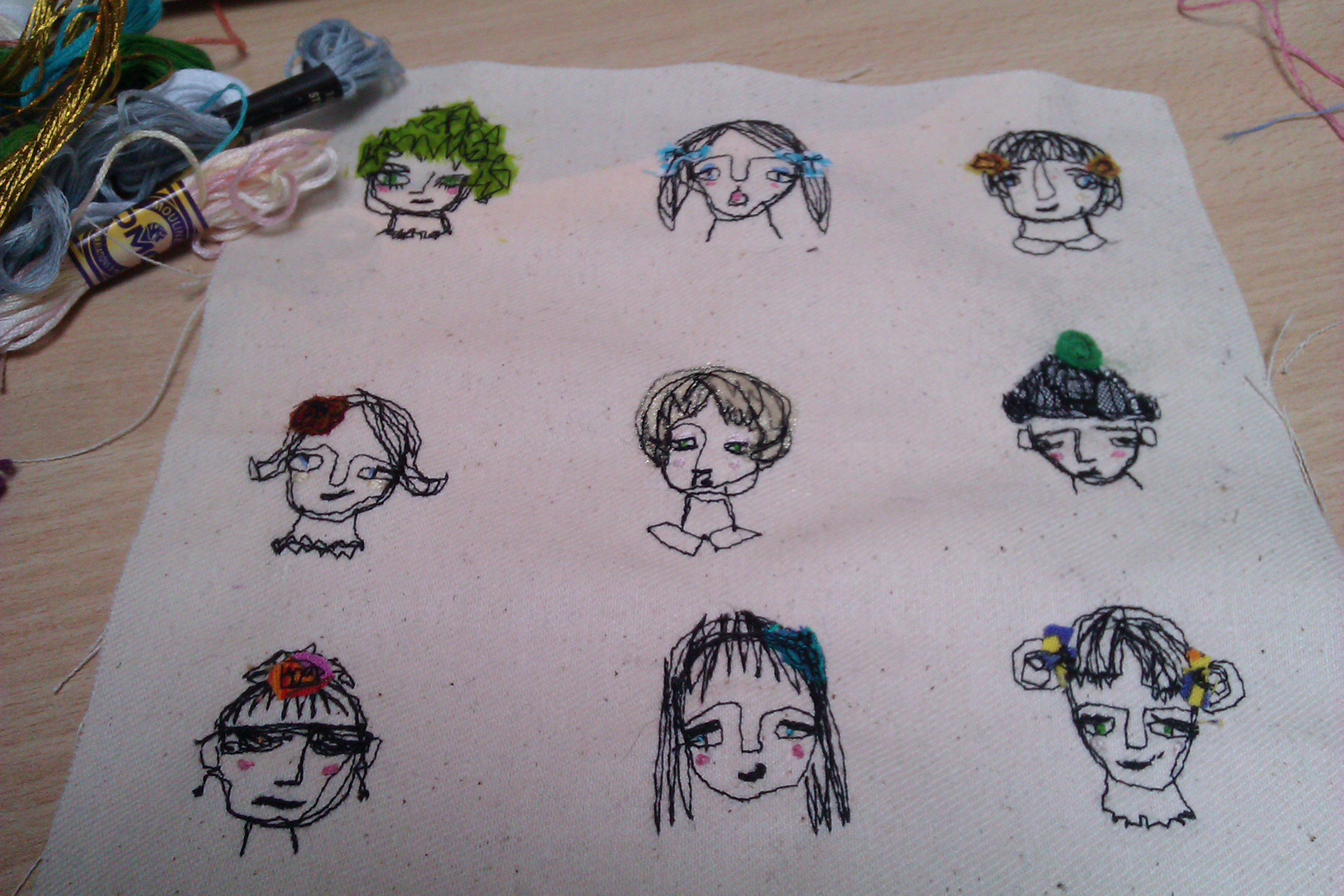 2592x1728 Thread Sketching The Sock Garden - Thread Sketching