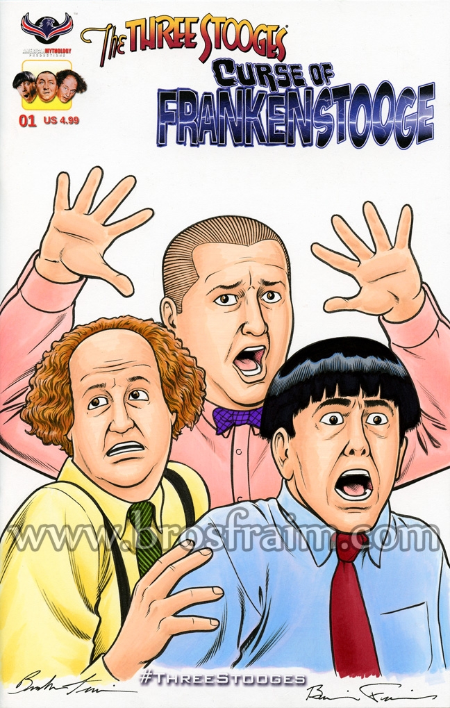 648x1019 The Three Stooges Curse Of Frankenstooge - Three Stooges Sketch