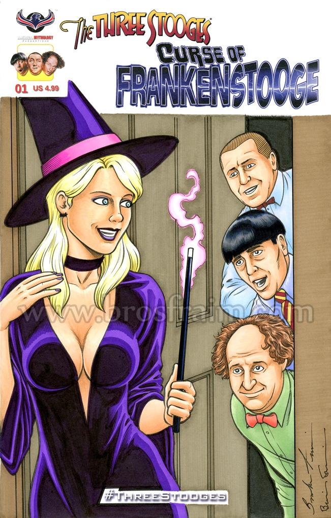 651x1019 The Three Stooges Curse Of Frankenstooge - Three Stooges Sketch