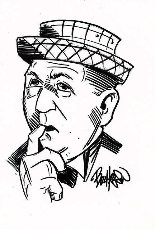 498x738 The Three Stooges Stoogeapalooza Hand Drawn Curly Sketch Cover - Three Stooges Sketch