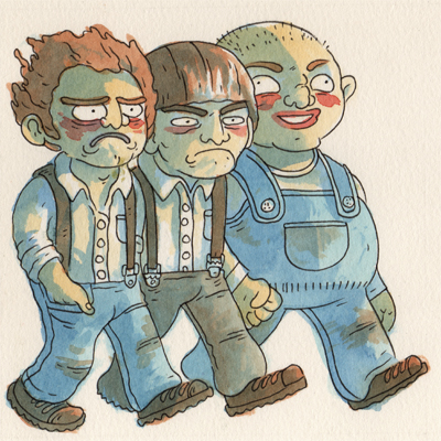 400x400 The Three Stooges Campbell Whyte - Three Stooges Sketch