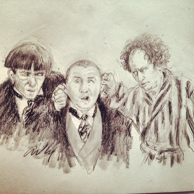 640x640 Sketch - Three Stooges Sketch