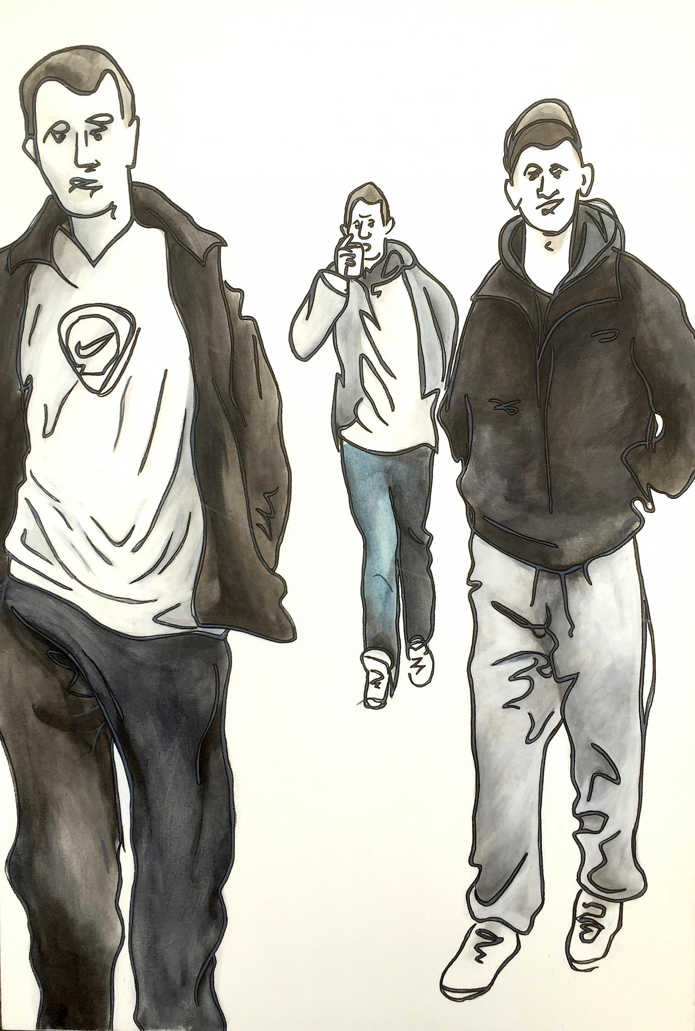 1382x2050 Three Wise Men The Original Online Art Gallery - Three Wise Men Sketch