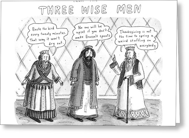 646x470 Wise Men Greeting Cards - Three Wise Men Sketch
