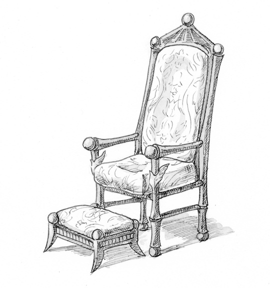 540x575 Isaiah 66 Illustration - Throne Sketch