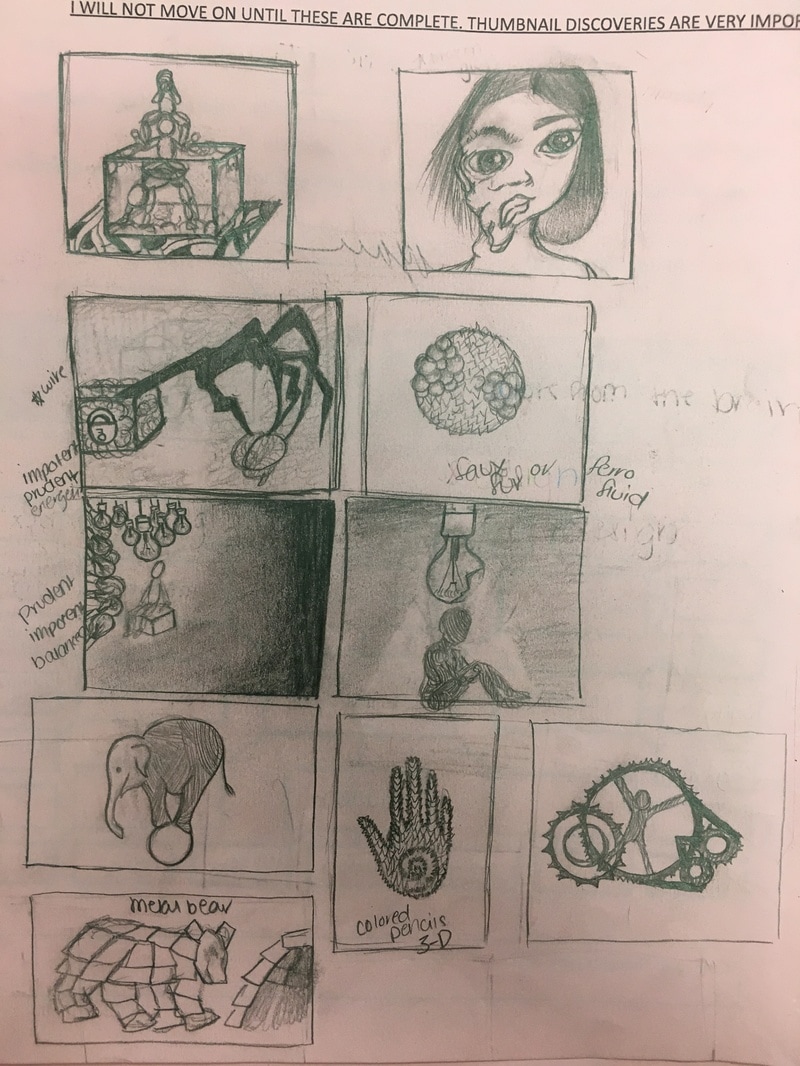 800x1066 Thumbnail And Rough Sketches - Thumbnail Sketch Examples