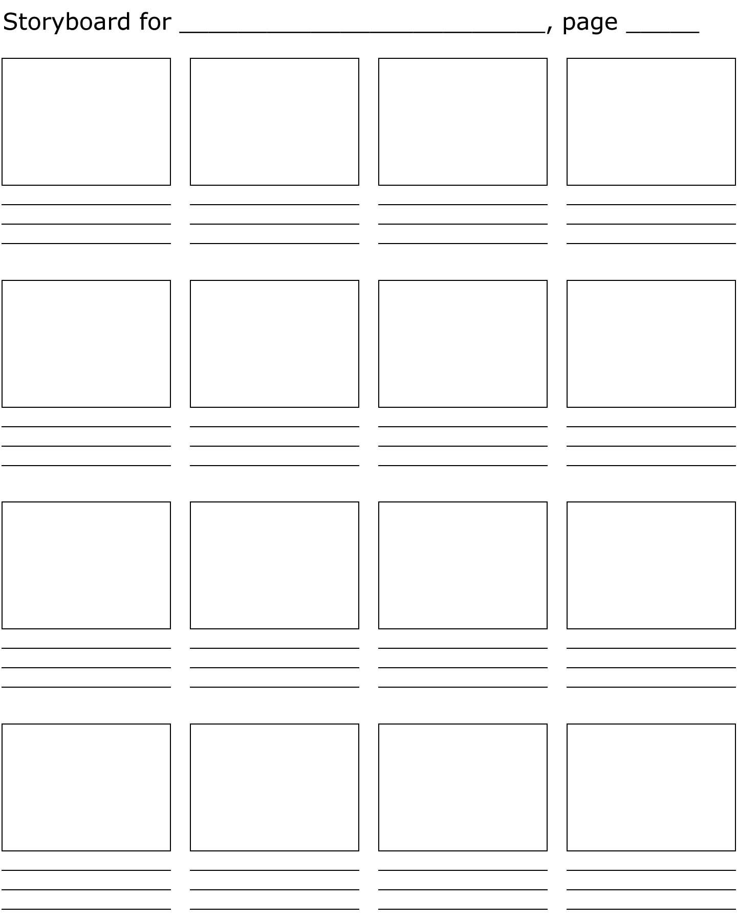Thumbnail Sketch Template at PaintingValley.com | Explore collection of