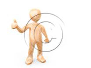 310x233 Download High Quality Royalty Free 043 3d People Thumbs Up Sketch - Thumbs Up Sketch