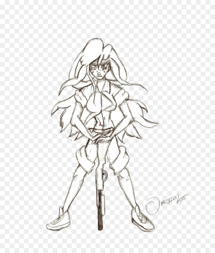 900x1060 Sketch Figure Drawing Line Art Cartoon - Thunder Sketch