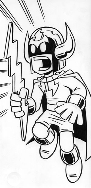 300x618 Weekly Sketch Wednesday - Thunder Sketch