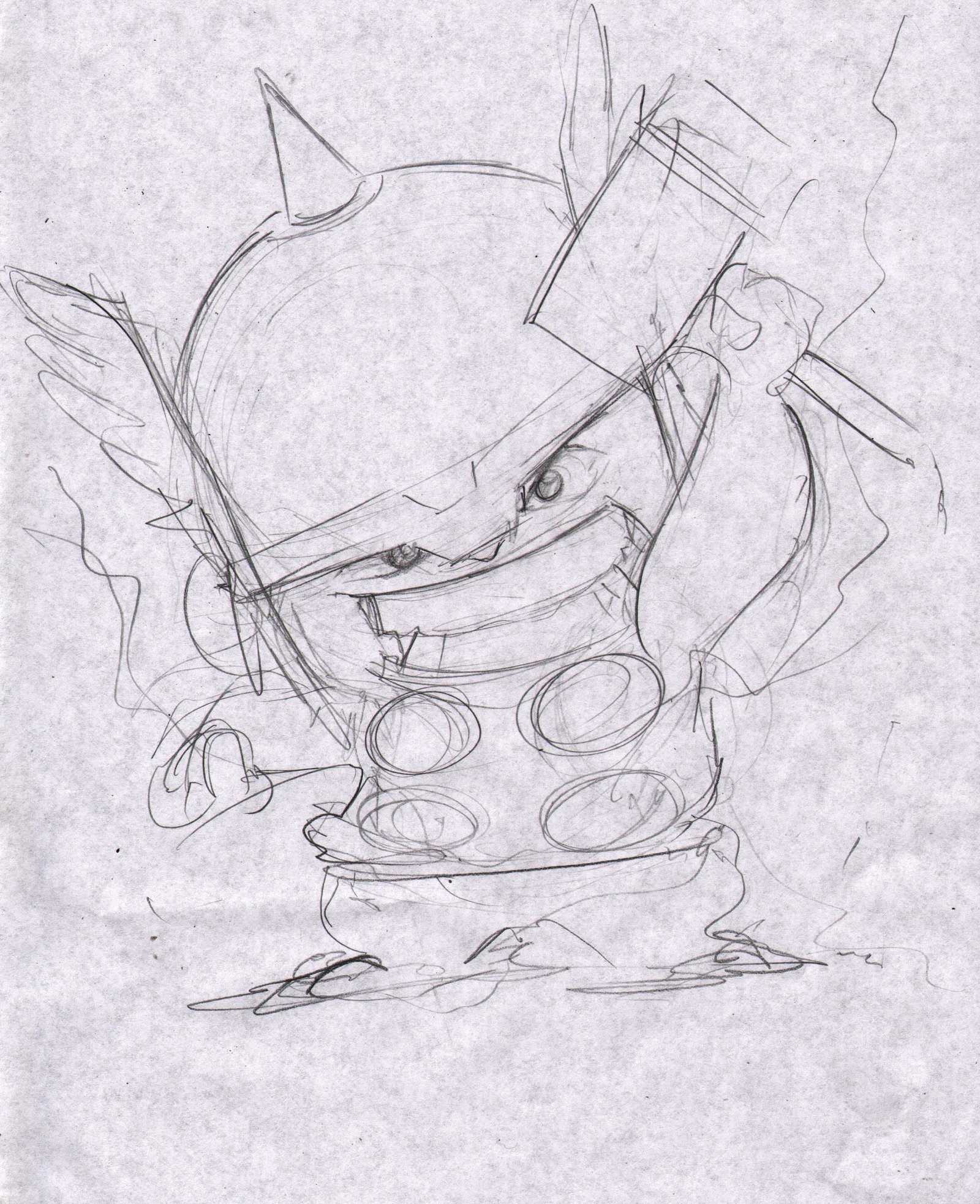 1600x1967 God Of Thunder Sketch By Jimbo02salgado - Thunder Sketch