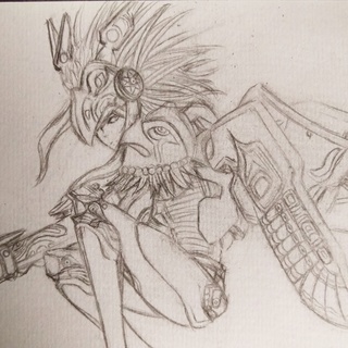 320x320 Pharah Is So Pretty, Especially In Her Thunderbird Armor. When I - Thunderbird Sketch