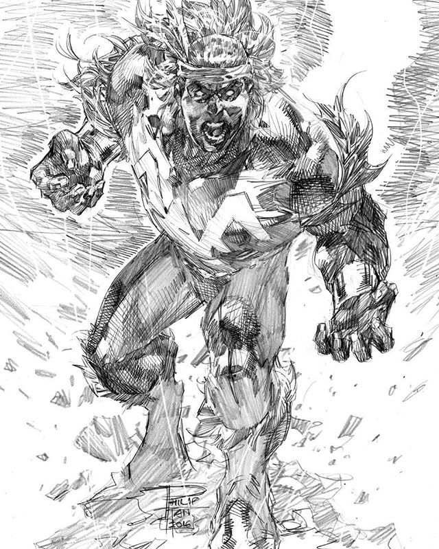 640x799 Thunderbird By Phillip Tan Sketches Marvel, Comic - Thunderbird Sketch