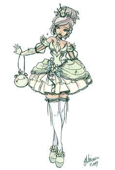236x348 Pricess Tiana Lolita Sketch By ~noflutter - Tiana Sketch