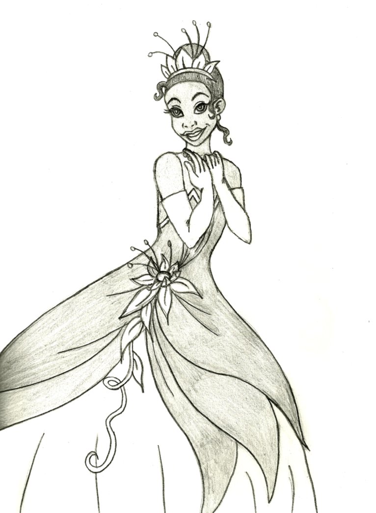 766x1044 Princess Tiana By Themightyrohrer - Tiana Sketch