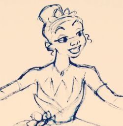 250x256 Princess Tiana Sketch I Disney Princess Tiana - Tiana Sketch