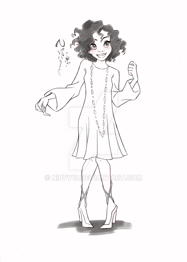 600x839 Tiana Pencil Sketch By Nippy13 - Tiana Sketch