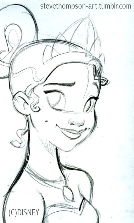 451x750 Tiana By Steve Thompson Disney Is My Everything In 2018 - Tiana Sketch