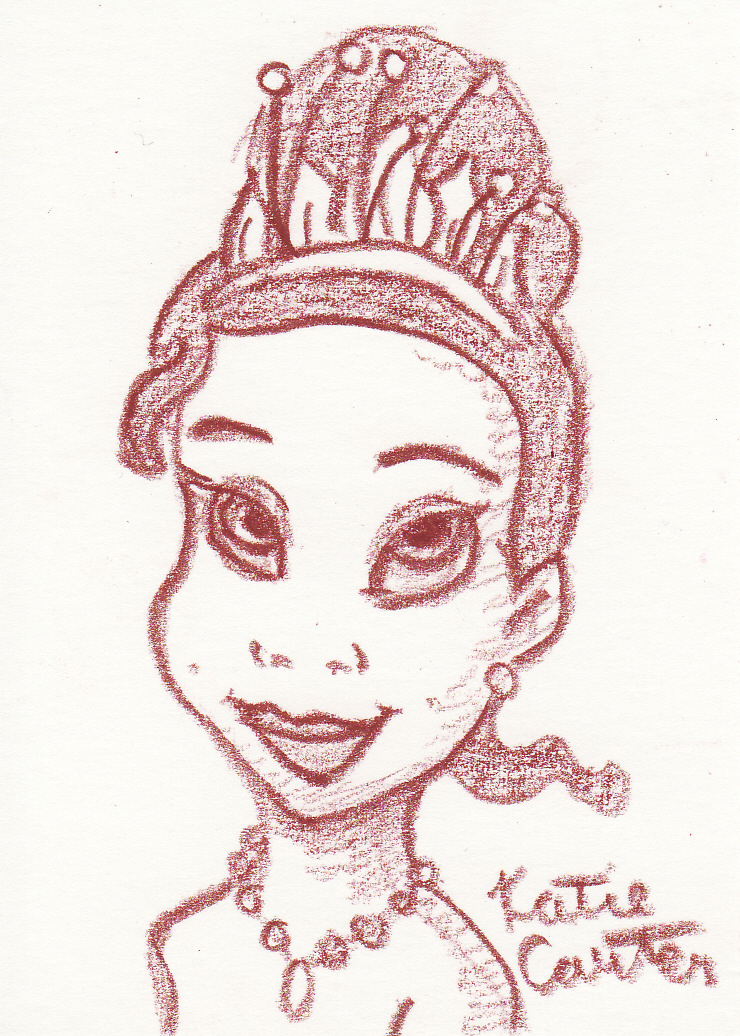 740x1036 Tiana Sketch Card By Kodaprn - Tiana Sketch